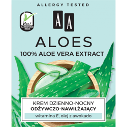 AA Oceanic - AA Aloes  - Krem na DZIEŃ i NOC ODŻYWCZO-NAJWIŻAJĄCY 100% Aloe Vera 50ml 5900116069678