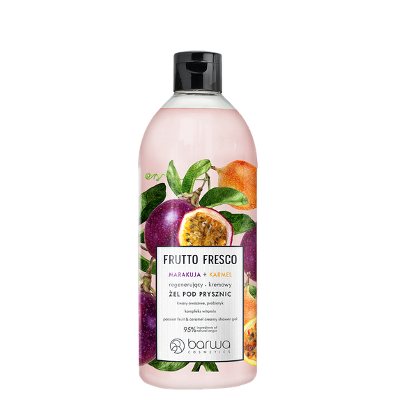 Barwa - Frutto Fresco - REGENERUJĄCY kremowy żel pod prysznic MARAKUJA KARMEL 480 ml 5902305005184