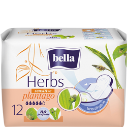 Bella - Herbs z BABKĄ LANCETOWATĄ - Podpaska wzbogocona ziołami 12szt 5900516303563