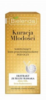 Bielenda - Kuracja Młodości - Nawilżający krem POD OCZY przeciwzmarszczkowy skóra dojrzała, wrażliwa 15ml 5902169030940