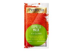 DAX Cosmetics - Perfecta Express Mask - 4X GLINKI GLINKOWA MASKA OCZYSZCZAJĄCA redukcja porów 8ml 5900525051387