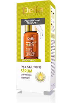 Delia - Sera do Twarzy 25+ - 100% serum do twarzy, szyi i dekoltu wygładzające z KWASEM MIGDAŁOWYM 5% każdy rodzaj skóry 10ml 5901350467206