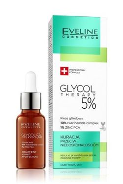 Eveline - Glycol Therapy - 5% KURACJA PRZECIW NIEDOSKONAŁOŚCIOM każdy rodzaj skóry 18ml 5901761999563