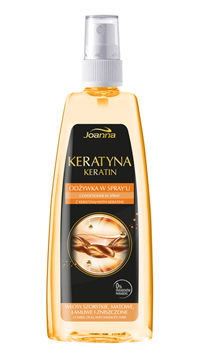 Joanna - Keratyna - Odżywka w SPRAY’U włosy bardzo zniszczone, łamliwe, matowe 150 ml 5901018011772