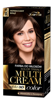 Joanna - Multi Cream Color - Farba do włosów z efektem 3D 39.5 HERBACIANY BRĄZ 5901018013288