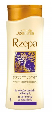 Joanna - Rzepa - Szampon wzmacniający do włosów cienkich i delikatnych ze skłonnością do wypadania (FIOLETOWY) 400ml 5901018007553