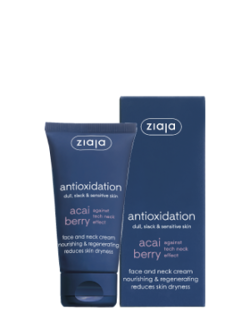 Ziaja - Acai Berry - Face & neck cream / Krem na TWARZ i SZYJĘ odżywczo - regenerujący skóra wiotka, pozbawiona blasku, wrażliwa JAGODY ACAI 50ml 5901887042273