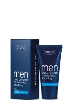 Ziaja - Men - Moisturising face cream SPF 6 (Krem nawilżający dla mężczyzn SPF 6) 50ml 5901887023821 / 16253